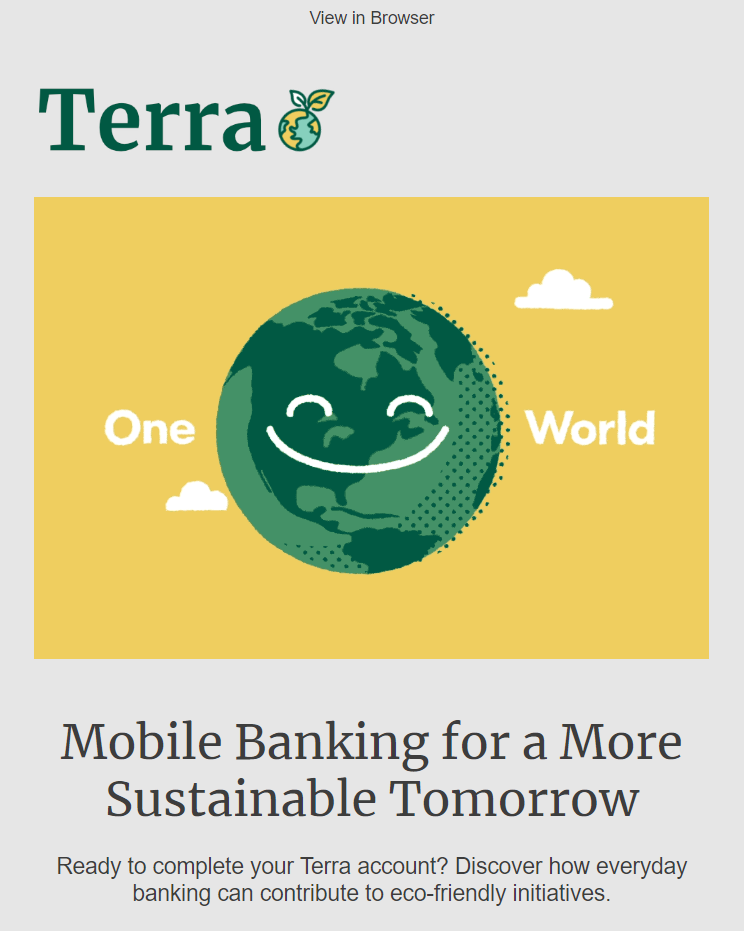 Terra Financial Transactional Email